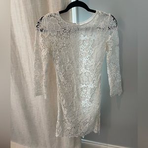 White Lace Dress by The Vintage Shop